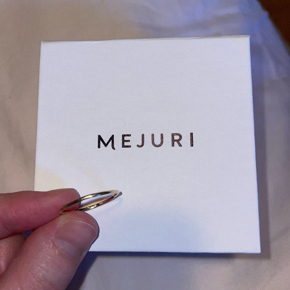 Mejuri 14k yellow gold stacker ring